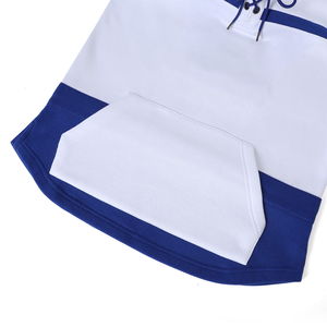 Sweat à capuche d'hiver blanc de l'université de Hampton, polaire unisexe de qualité supérieure, col en dentelle, logo brodé, design de sabres croisés - Product Image 4