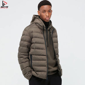 Chaqueta acolchada personalizable de alta calidad para hombre, transpirable, reversible, estilo deportivo, cuello levantado, larga, informal, cálida, para exteriores - Product Image 6