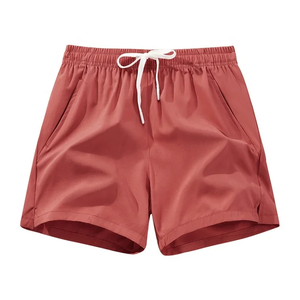 Pantalones cortos deportivos de calle para hombre, bolsillo con cremallera, logotipo personalizado, Jogger para correr, gimnasio, Fitness, baloncesto, teñido liso, atlético para redes - Product Image 1