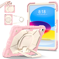 Étui de protection robuste pour iPad 10e génération 10.9 2022 A16 11e génération 2025 avec béquille