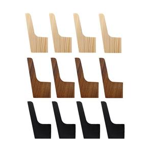 Perchero de Pared Multiusos de Madera de Pino Ecológica con Acabado Premium en Nogal Negro y Haya - Product Image 1