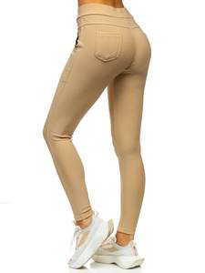 เลกกิ้งเล่นยิมเอวสูงพิมพ์ลายแบบกำหนดเองสำหรับผู้หญิงผ้าถักสแปนเด็กซ์โพลีเอสเตอร์สวมใส่สบายพร้อมคุณสมบัติยืด - Product Image 2