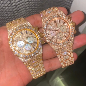 Trending Fully Customized Iced Out Diamond Lab Grown Watch for Men Hip Hop Diamond Jewelry Watch Gift - Product Image 4