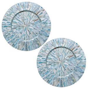 Impresionante mantel Individual de concha de Capiz perla Madre, plato pintado a mano bohemio para centros de mesa de boda, decoraciones de mesa Vietnam - Product Image 1