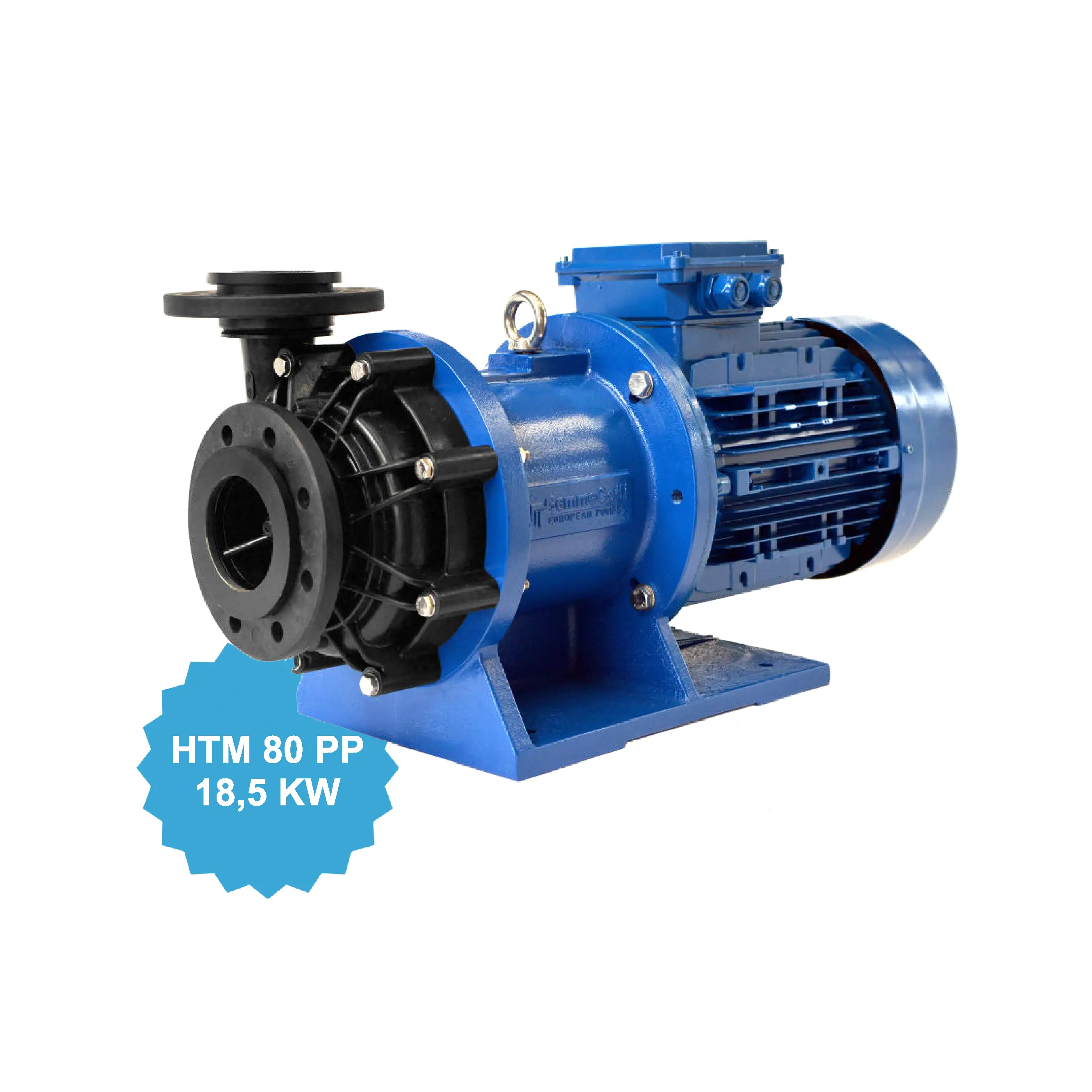 Bombas centrífugas magnéticas de alta qualidade, modelo htm 80 pp com motor 18,5kw cei 160 2p feito de plástico para bomba de água química