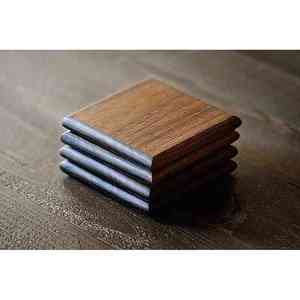 Customised Design New Walnut Wood <b>Coaster</b> High Quality Indian Exporter Product <b>for</b> Mats & Pads - Product Image 5