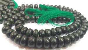 ลูกปัดหินทรายสีเขียวธรรมชาติขนาด8มม. คริสตัลเรียบแบบเรียบสำหรับสร้อยข้อมือยาว8นิ้วเป็นเครื่องประดับที่ยอดเยี่ยม - Product Image 4