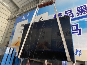 Baldosas de Mármol de Calcita Blanca Cristal Negra, Superficie Pulida, Losa Grande, Diseño Moderno para Proyectos Hoteleros - Product Image 4