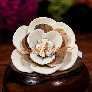Hecho a mano Sola Flor de madera difusor de fragancia decorativa flores rosas artificiales mecha de alambre de algodón plantas decorativas únicas para el hogar - Product Image 4
