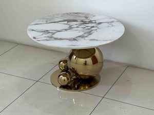 Table basse supérieure de marbre, finition extérieure - Product Image 3