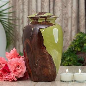 โกศทองเหลืองสำหรับขี้เถ้ามนุษย์ข้อเสนอล่าสุดสำหรับงานศพปรับแต่งโลโก้ได้ตามต้องการ - Product Image 1