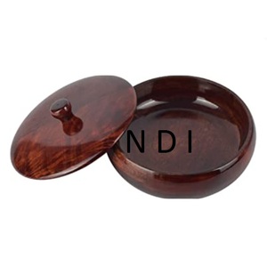 Finition brillante décorative faite à la main pour la décoration de table de dîner à la maison marmite ronde de service de nourriture marmite de service de chapati - Product Image 1