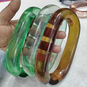 Chaîne en résine transparente et colorée pour décoration murale, maillons de chaîne tendance, belles chaînes colorées amovibles pour le Nouvel An - Product Image 4