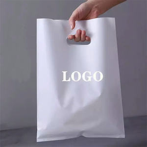 Prix compétitif Vente en gros Sacs à provisions en plastique, Sacs à provisions découpés avec poignées imprimés logo personnalisé - Product Image 4