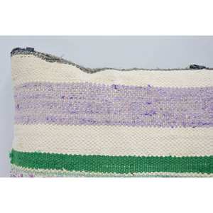 12x20 Multicolor Wool Kantha Patchwork Pillow Vintage Mosaic Paisley Paneled Grape Design Woven Embroidered <b>18x18</b> Print Pattern - Product Image 2