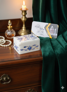 กล่องเก็บเครื่องประดับหินอ่อน ลายดอกไม้ รูปทรงสี่เหลี่ยมผืนผ้า งานฝีมือฝังลาย ดีไซน์ลายจุดธรรมชาติ คุณภาพสูง ชิ้นงานที่ดีที่สุด - Product Image 3