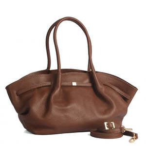 Borsa Morbida e Tracolla in Vera Pelle Dollaro - Made in Italy - Art. 26055 - Product Image 2