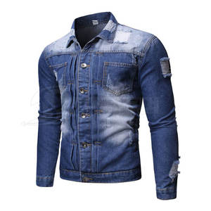 Chaqueta vaquera para hombre de MOQ bajo, chaqueta vaquera más vendida, ropa de moda para hombre, chaqueta vaquera de algodón para hombre - Product Image 2