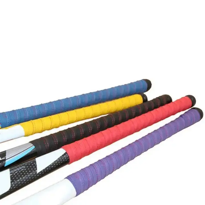 Bande antidérapante de bâton de hockey de couleur personnalisée pour le chamois, bande de manche de chamois de bâton de hockey sur gazon, fabriqué en usine, vente en gros