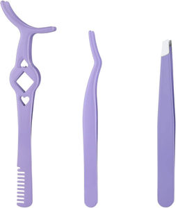 Pinzas de precisión de acero inoxidable para cejas, herramienta de aseo para desplumar el cabello, logotipo impreso personalizado, ecológico, ligero - Product Image 1