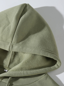 เสื้อฮู้ดแขนยาวสำหรับผู้ชายเสื้อสเวตเชิ้ตมีฮู้ดสไตล์สตรีทโอเวอร์ไซส์ผ้าคอตตอนขนาดใหญ่โลโก้ออกแบบได้ตามต้องการ - Product Image 5