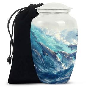 Urna de delfín para cenizas Cremación Decorativo Final DE LA VIDA Cuidado Urnas funerarias modernas Sea Memorial Oceanic - Product Image 6
