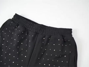 Joggers 2025 Fabricants de qualité supérieure Prix de gros Été Nouveau Short ample et confortable avec strass Noir pour hommes OEM - Product Image 4