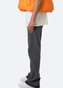 Pantalons de survêtement unisexes en coton ample pour hommes, style streetwear, anti-boulochage, teinture unie, taille élastique, pantalon de survêtement d'extérieur - Product Image 3