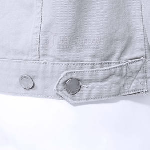 Men's Winter Casual Solid Color <b>Jeans</b> Jacket Customizable Jackets <b>for</b> Men - Product Image 5