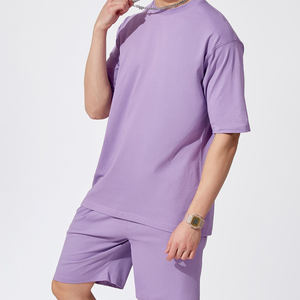 Wholesale Custom Summer <b>Men</b> <b>Short</b> Sleeve <b>T</b> <b>Shirt</b> <b>Shorts</b> <b>Sets</b> Two Pieces Fitness <b>Set</b> Casual Gym Wear Summer <b>Set</b> - Product Image 5