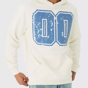 เสื้อฮู้ดโอเวอร์ไซส์สำหรับผู้ชาย, สินค้ามาใหม่เสื้อฮู้ดผ้าฝ้ายไซส์ใหญ่พิเศษเสื้อฮู้ดแบบสวมหัว - Product Image 2