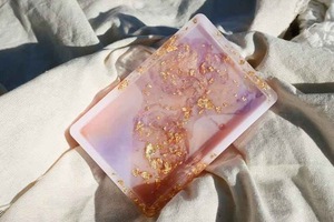 Resin <b>Decorative</b> Tray in Multiple Colors Cosmetic Organizer Home <b>Decor</b> Oval Resin Tray Vanity Tray High Quality - Product Image 5