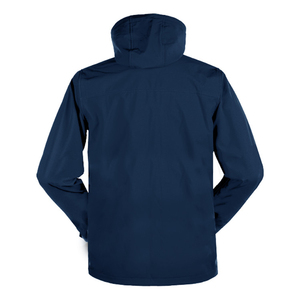 Veste Softshell en toile légère pour homme OEM, design personnalisé, col rond, fermeture éclair sur le devant, coupe-vent, imperméable, longueur standard, vente en gros - Product Image 6