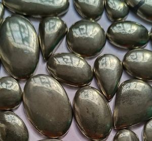 Cabujón de pirita Natural de grado AAA, piedra Mineral de ágata verde, piedra preciosa suelta para la elaboración de joyas - Product Image 2
