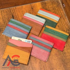 กระเป๋าสตางค์หนังบางสีรีไซเคิลสำหรับนักธุรกิจที่ใส่บัตรเครดิตยอดนิยมของขวัญแฟชั่นกระเป๋าใส่เหรียญ-สไตล์เฉพาะบุคคล - Product Image 1