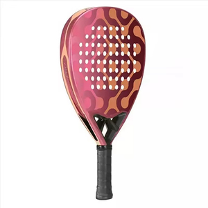 AMA Raquette de tennis de padel thermoformée personnalisée en gros d'usine 3K/12K/18K Surface sablonneuse en fibre de verre fibre de carbone OEM/ODM nid d'abeille - Product Image 3