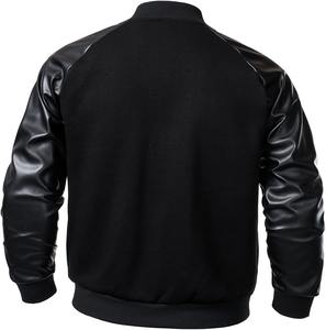 Fantástico proveedor de chaqueta de béisbol de lona deportiva que proporciona chaquetas universitarias con estilo Servicios OEM ODM Compradores internacionales de MOQ bajo - Product Image 3