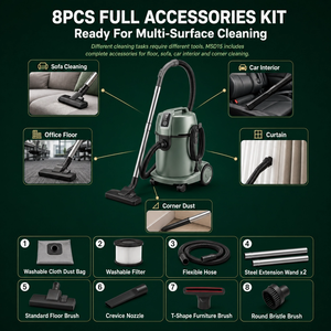 Aspirateur portable eau et poussière 15L, forte aspiration, pour le <span class=keywords><strong>nettoyage</strong></span> automobile et des canapés - Product Image 4