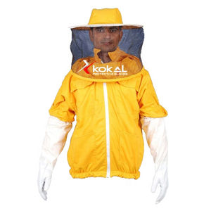 Traje de apicultura Traje de abeja amarillo Traje de abeja cómodo para apicultor Algodón Transpirable Agricultura - Product Image 4