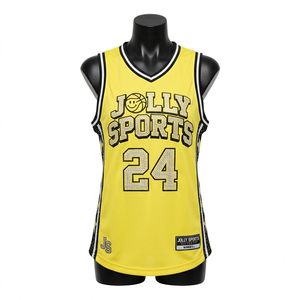 <b>Women</b> Basketball Jersey 180 GSM Breathable Polyester <b>Mesh</b> Rib Trim Stitched Logo Custom <b>Women</b> Basketball Jersey Breathable - Product Image 2