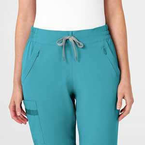 Pantalon de jogging large en toile personnalisé pour femme - Pantalon d'entraînement fitness avec poches, taille haute, séchage rapide et respirant - Product Image 3