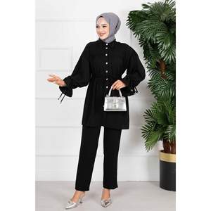 ชุด2ชิ้นฮิญาบเจ้าหญิงแอโรบินสีดำ - Product Image 3