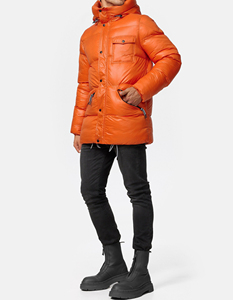 Veste matelassée pour homme en fourrure de mouton respirante, nouvelle collection, couleur personnalisée, style streetwear tendance, fermeture éclair - Product Image 1