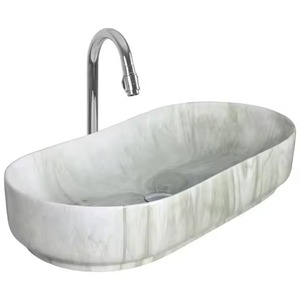 Grifo de un solo orificio de forma Rectangular, lavabo de mano comercial, lavabo de mesa, fregadero de porcelana, artículos sanitarios de cocina - Product Image 5