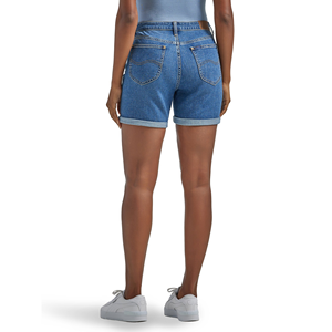Shorts en jean pour femmes, usage quotidien, été, doux, élégant, design personnalisé, lavés, grande taille, coupe régulière, décontractés, boutons, respirants - Product Image 2
