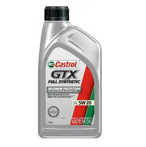 Castrol GTX Full Synthetic 5W-20 Motor Oil Lubricant Oil, 1 Quart