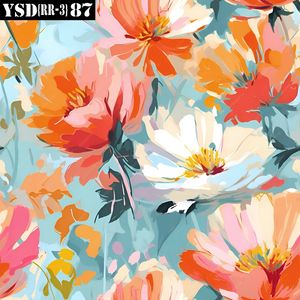 Tissu d'impression numérique crêpe impression numérique faire à la robe fantaisie matériel meilleure qualité tissu imprimé - Product Image 3