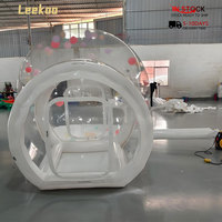 Ballons de fête pour enfants Maison amusante Igloo géant en cristal gonflable transparent Tente à bulles Maison à bulles gonflable transparente