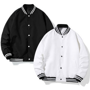 2025 hommes Varsity College veste Baseball Bomber veste Vintage sweat décontracté unisexe Streetwear manteaux avec Patch - Product Image 1