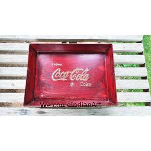 Juego de bandeja de hierro antiguo más grande 48cm x 45cm x 6cm y más pequeño 38cm x 34cm x 8cm para Ceremonia de café tradicional y decoración del hogar/Cocina - Product Image 2